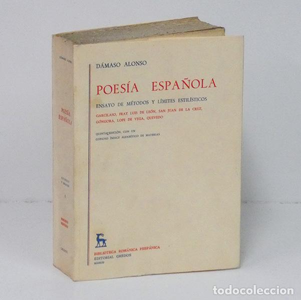 Libros de segunda mano: ALONSO (D&aacute;maso). Poes&iacute;a Espa&ntilde;ola