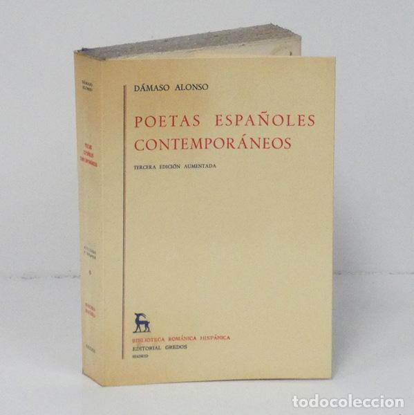 Libros de segunda mano: ALONSO (D&aacute;maso). Poetas espa&ntilde;oles contempor&aacute;neos