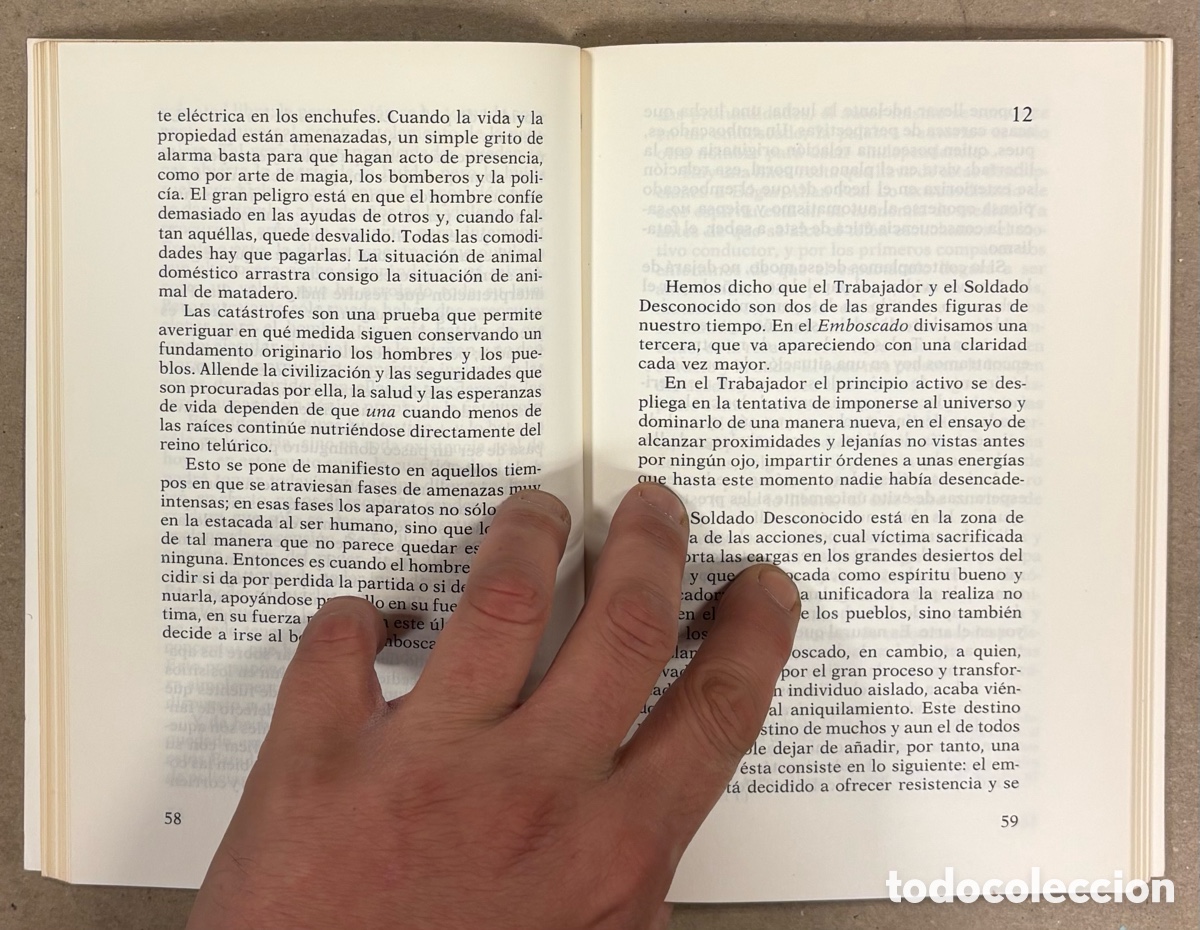 Libros de segunda mano: LA EMBOSCADA. ERNST J&Uuml;NGER. TUSQUETS EDITORES 1988 (1&ordf; EDICI&Oacute;N) - Foto 4