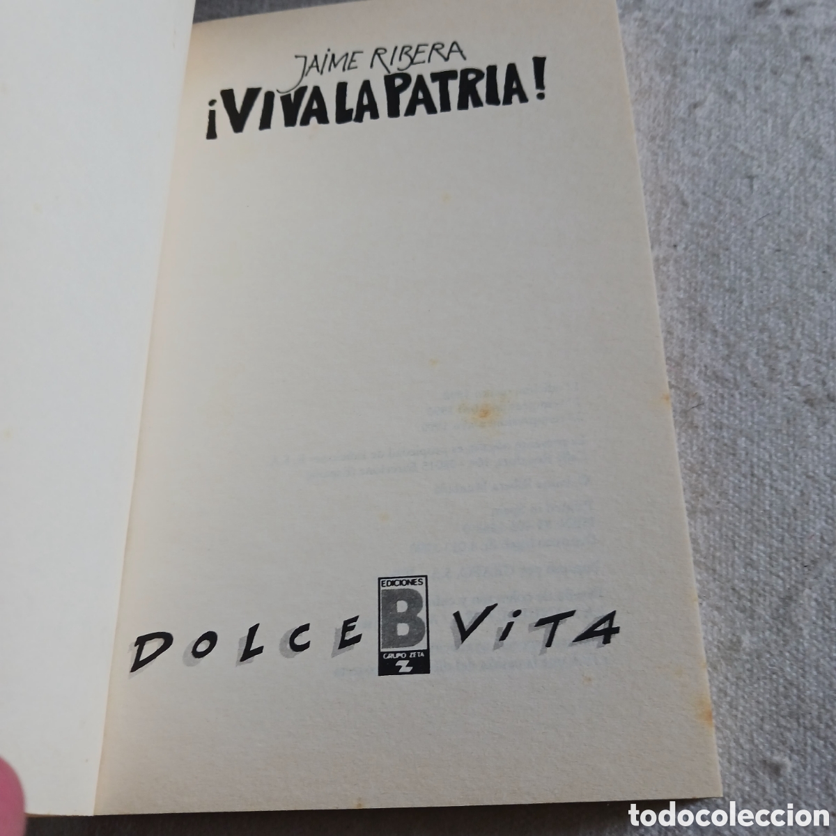 Libros de segunda mano: Viva la Patria! De Jaime Ribera - Foto 4