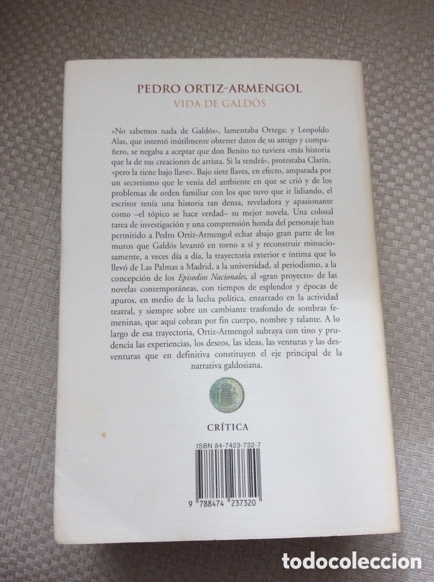 Libros de segunda mano: VIDA DE GALDOS. PEDRO ORTIZ-ARMENGOL - Foto 3