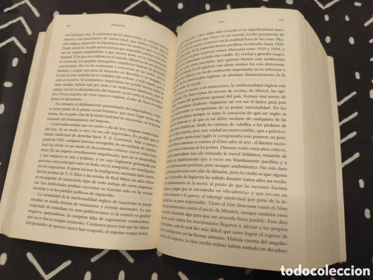 Libros de segunda mano: Ensayos &ndash; George Orwell &ndash; Edici&oacute;n definitiva Debolsillo - Foto 3