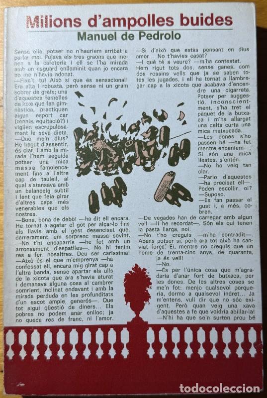 Libros de segunda mano: Milions d'ampolles buides - Manuel de Pedrolo - Laia - Les eines, 18