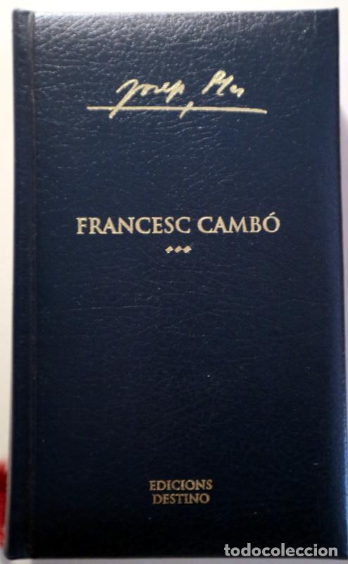 Gebrauchte B&uuml;cher: Camb&oacute;, Francesc - PLA, Josep - FRANCESC CAMB&Oacute; - Barcelona 2004