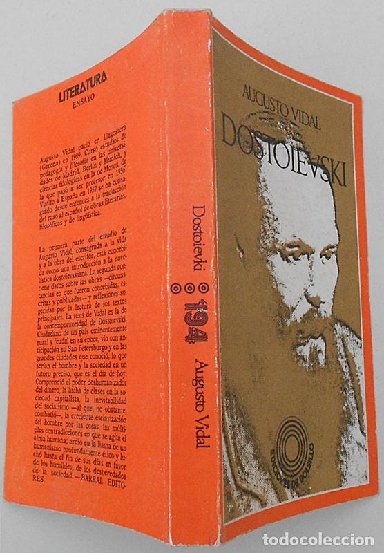 Libros de segunda mano: Dostoievski - Augusto Vidal - Barral (1972) - Foto 3