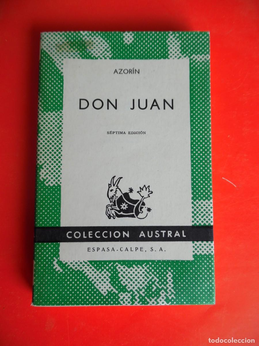 Libros de segunda mano: Don Juan. Azor&iacute;n. Colecci&oacute;n Austral n&ordm;153. 7&ordf;Ed. 1968 Espasa Calpe