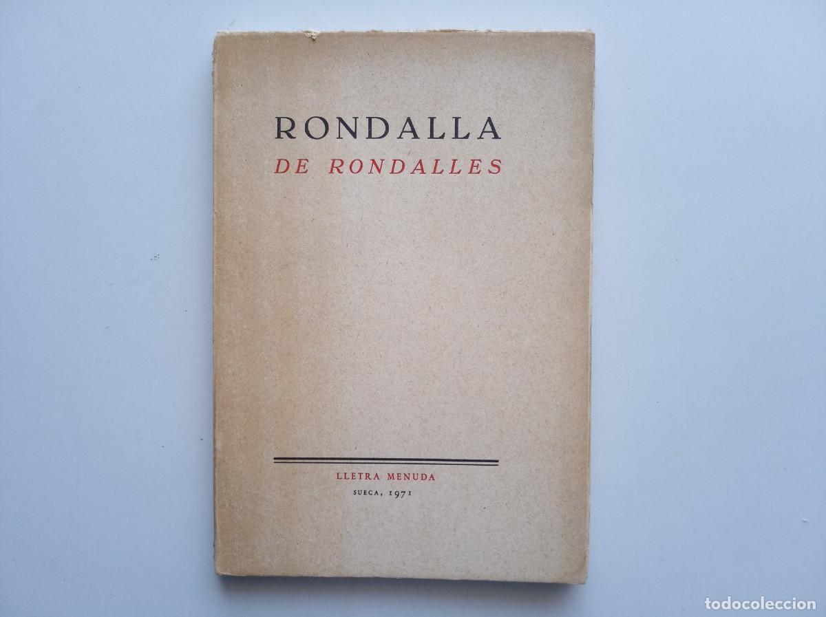 Libros de segunda mano: RONDALLA DE RONDALLES. LLETRA MENUDA 1971. RAR. FACS&Iacute;MIL DE L &acute;EDICI&Oacute; DE 1800. PRIMERA EDICI&Oacute;.