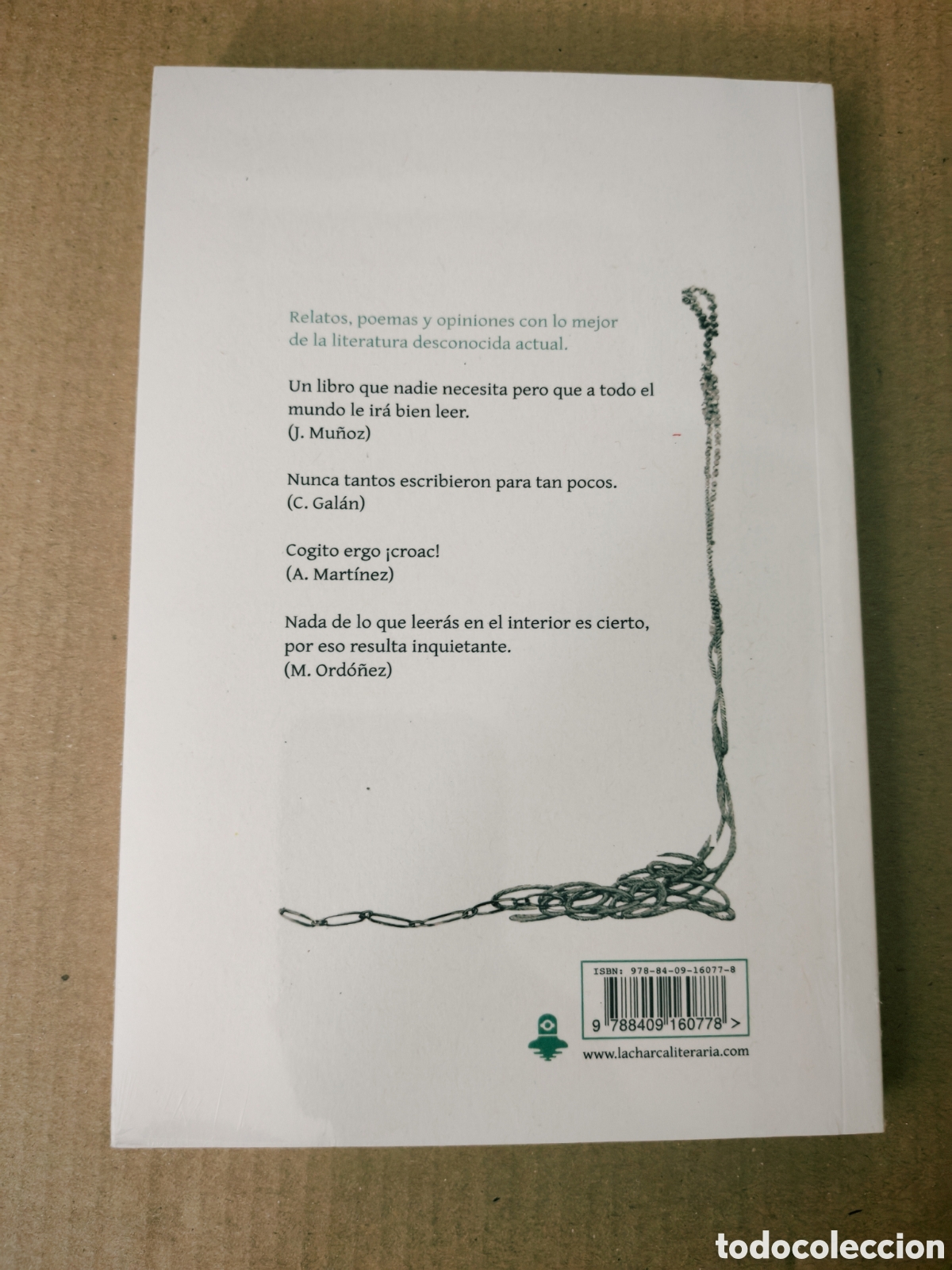 Libros de segunda mano: Vida subacu&aacute;tica (La Charca Literaria, sin recorrido comercial, COMO NUEVO) - Foto 2