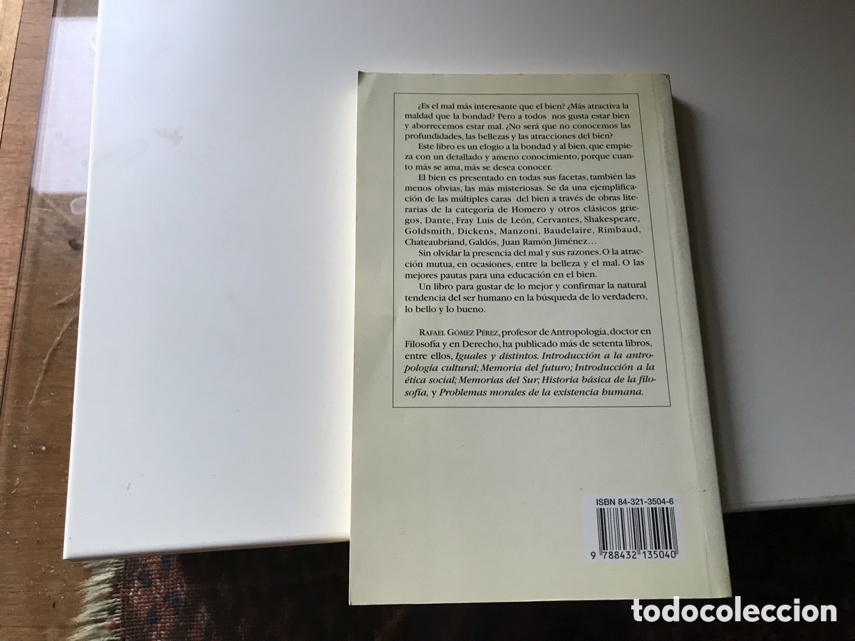 Libros de segunda mano: Elogio de la bondad. Rafael G&oacute;mez P&eacute;rez. Rialp - Foto 2