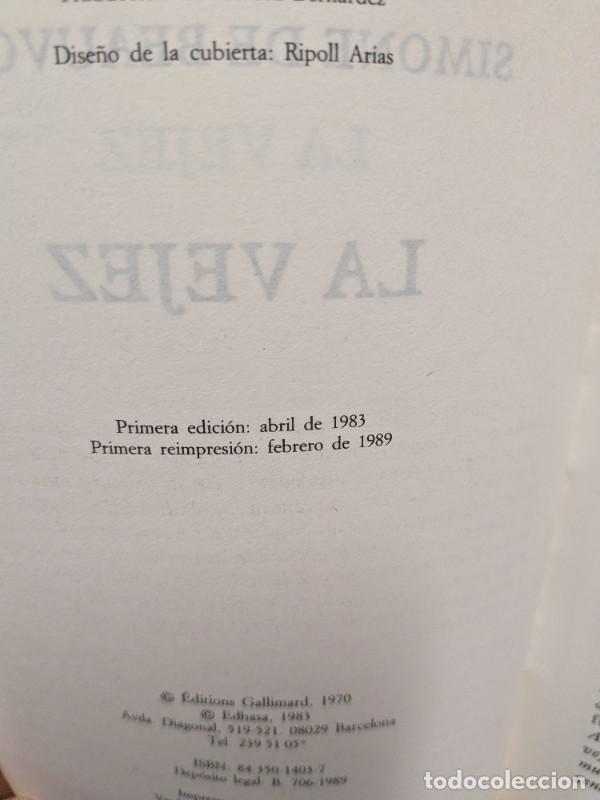 Libros de segunda mano: La Vejez - Simone de Beauvoir - Edhasa - Perspectivas - Foto 5