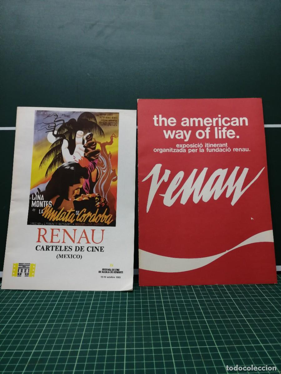 Libros de segunda mano: Josep Renau - Lote 2 cat&aacute;logos: Carteles de cine (M&eacute;xico) 1985 + The American Way of Life
