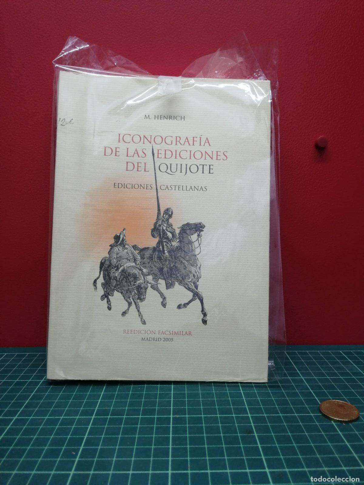 Libros de segunda mano: Iconograf&iacute;a de las ediciones del Quijote Ediciones castellanas - M. Henrich - Foto 1