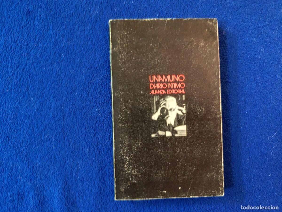 Libros de segunda mano: Diario &Iacute;ntimo Unamuno Ed. Alianza Editorial 1970