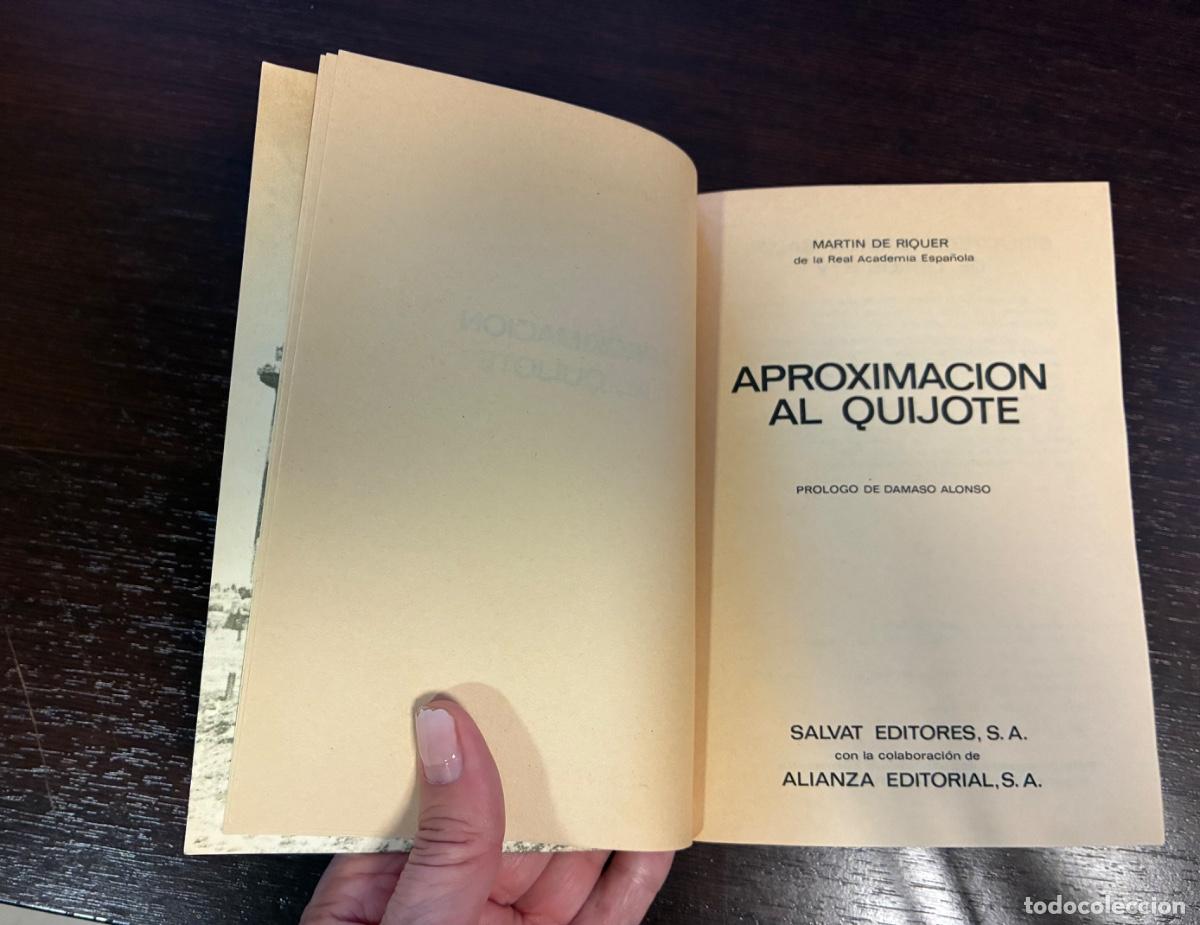 Libros de segunda mano: Aproximaci&oacute;n al Quijote - Mart&iacute;n de Riquer - Foto 3