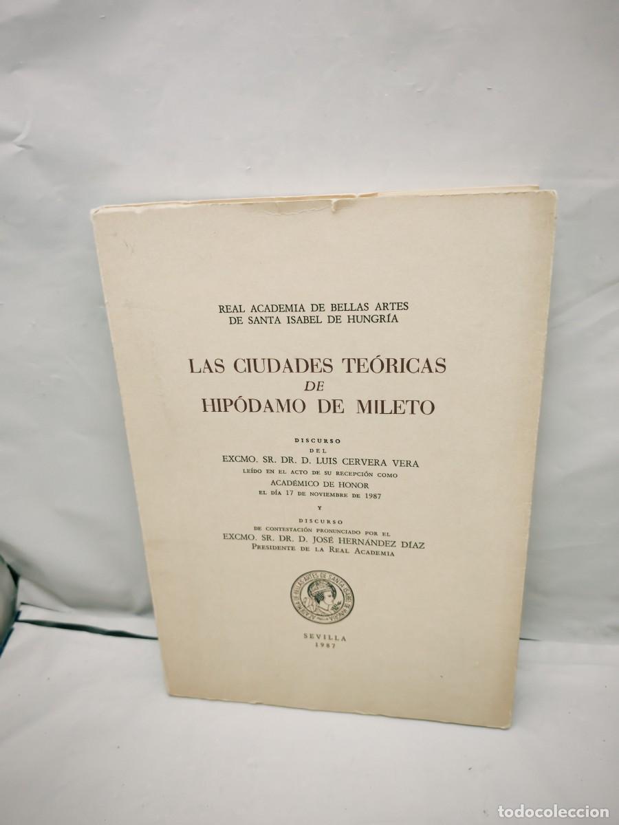Second hand books: Las ciudades te&oacute;ricas de Hip&oacute;damo de Mileto (PRIMERA EDICI&Oacute;N, FIRMA AUTOR, INTONSO)