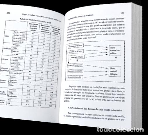 Libros de segunda mano: LINGUA SOCIEDADE E MEDIOS DE COMUNICACION EN GALICIA. - Foto 7