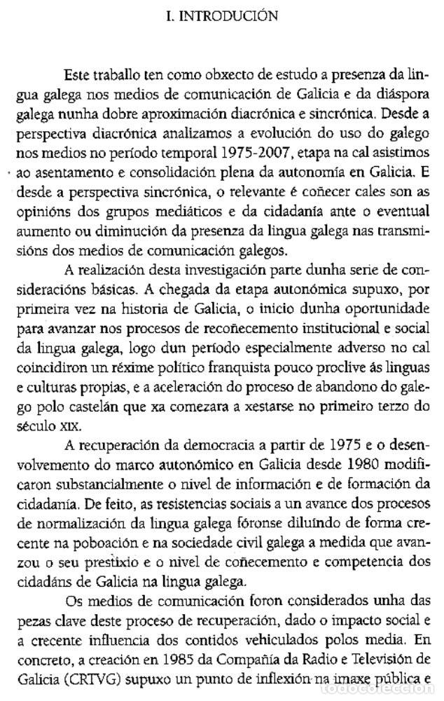 Libros de segunda mano: LINGUA SOCIEDADE E MEDIOS DE COMUNICACION EN GALICIA. - Foto 8