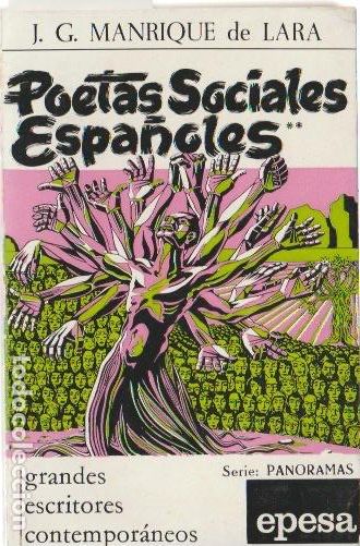 Libros de segunda mano: Poetas sociales espa&ntilde;oles / Jos&eacute; Gerardo Manrique de Lara