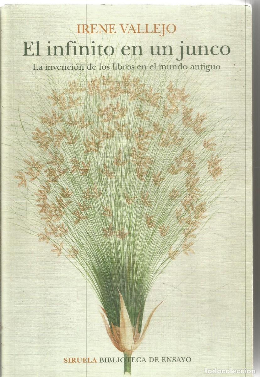 Libros de segunda mano: IRENE VALLEJO. EL INFINITO EN UN JUNCO. LA INVENCION DE LOS LIBROS EN EL MUNDO ANTIGUO. SIRUELA.
