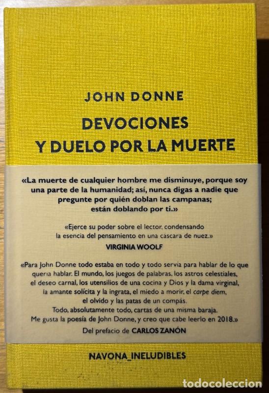 Libros de segunda mano: Devociones y Duelo por la muerte, John Donne, Navona, Ineludibles, Carlos Zan&oacute;n, Izaak Walton