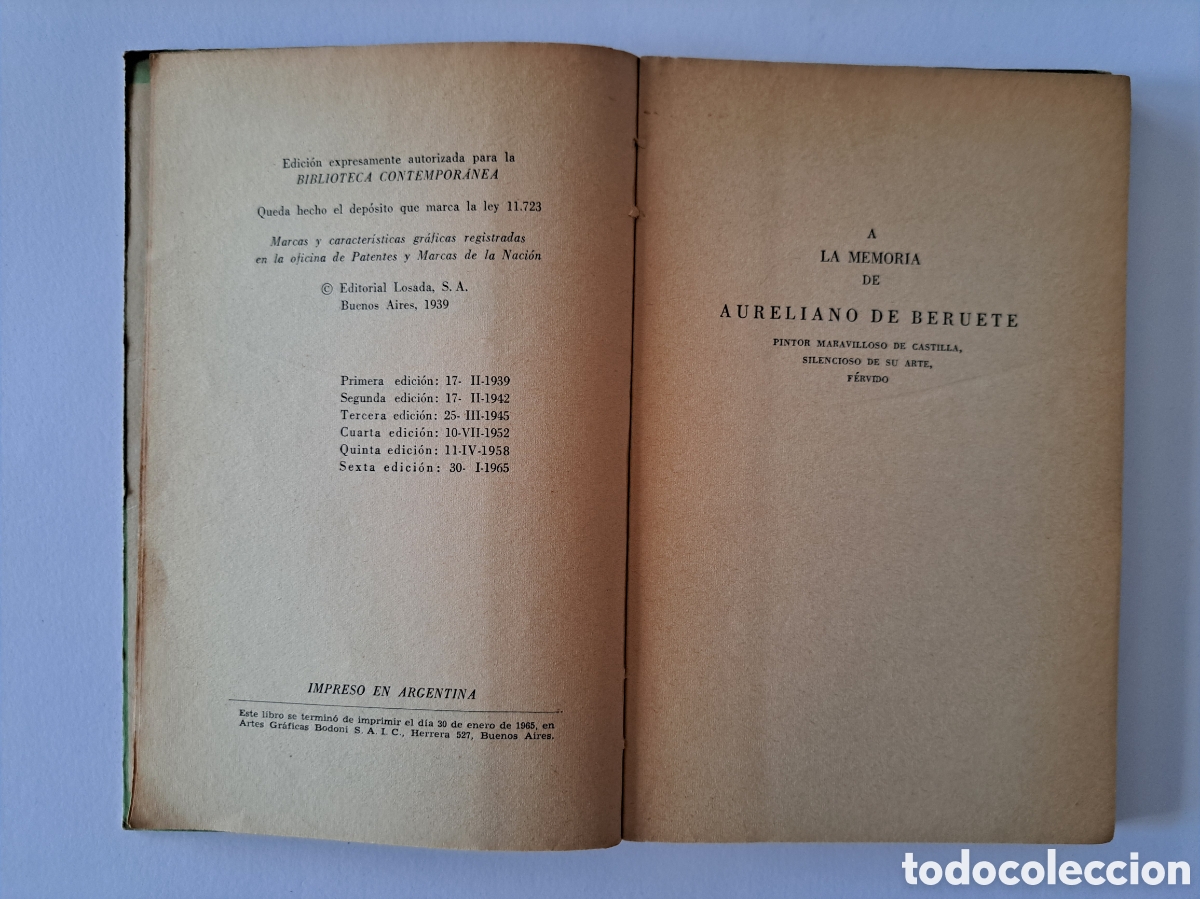 Libros de segunda mano: CASTILLA - AZORIN - ED. LOSADA, 1965, 6&ordf; EDICION - Foto 6