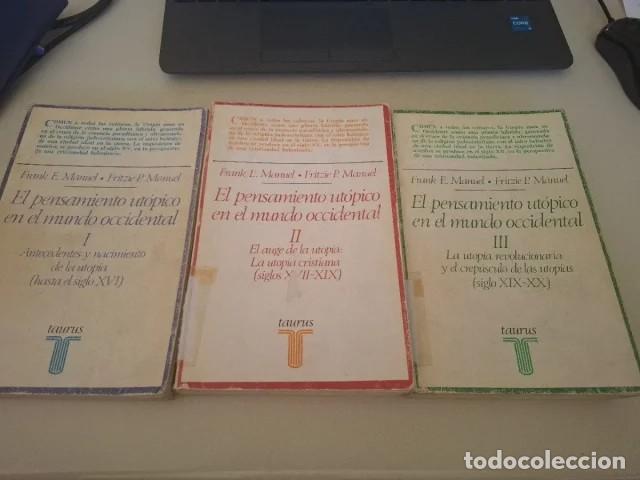 Livros em segunda m&atilde;o: Libro: &rdquo;El Pensamiento ut&oacute;pico en el mundo occidental&rdquo;, de Frank E. Manuel. F. P. Manuel (3 tomos)