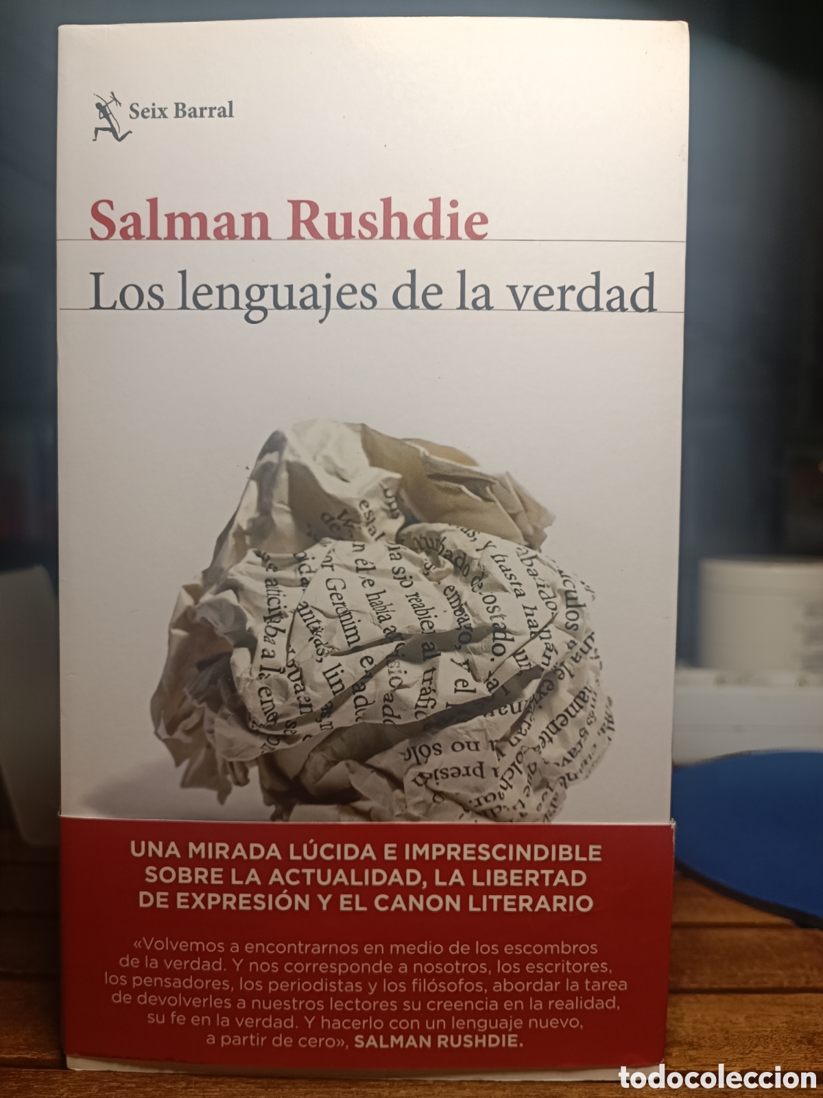 Livros em segunda m&atilde;o: Los lenguajes de la verdad Salman rushdie seix Barral primera edici&oacute;n 2023