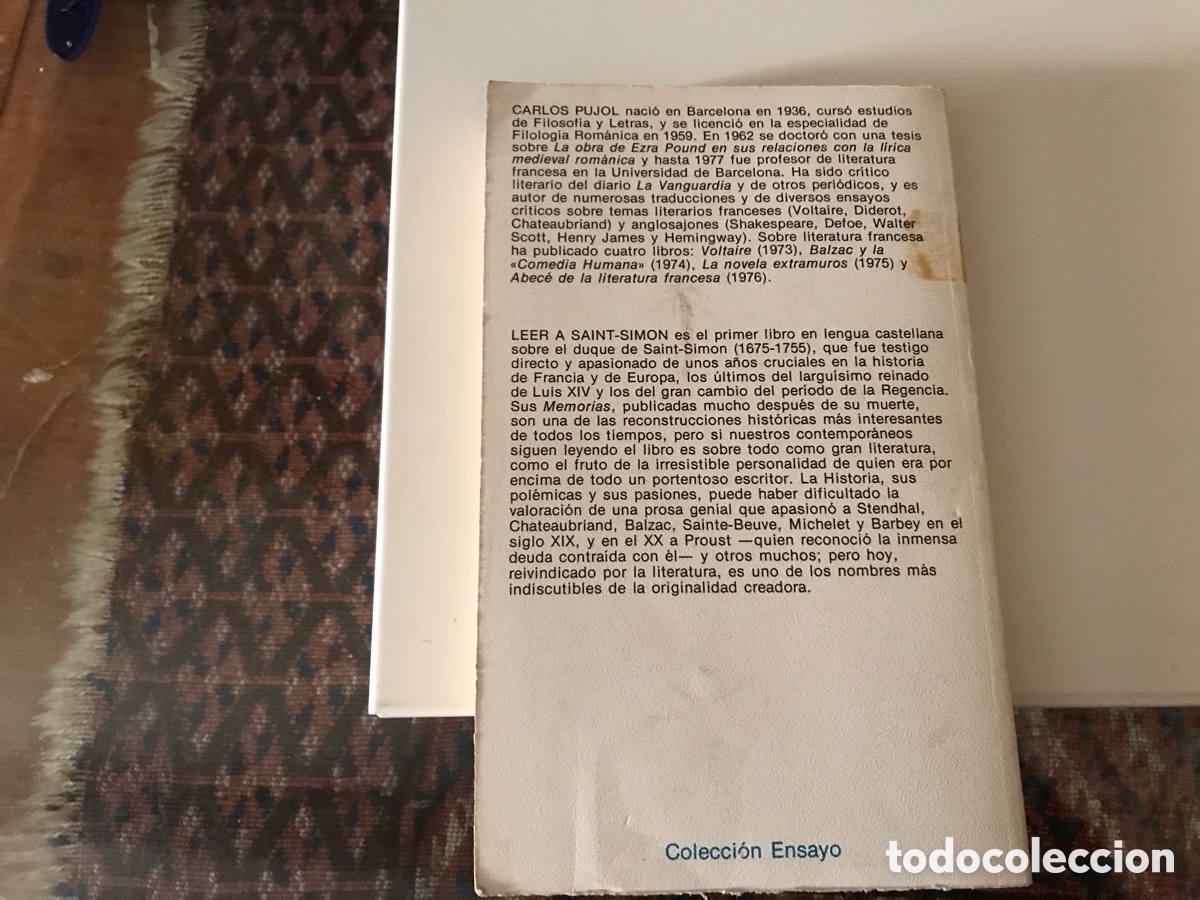 Libros de segunda mano: Leer a Saint-Sim&oacute;n. Carlos Pujol. Planeta - Foto 2