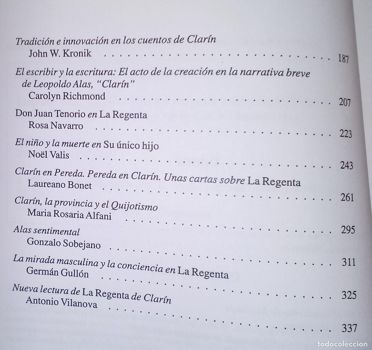 Libros de segunda mano: LEOPOLDO ALAS, CLAR&Iacute;N. ACTAS DEL SIMPOSIO INTERNACIONAL - Foto 3