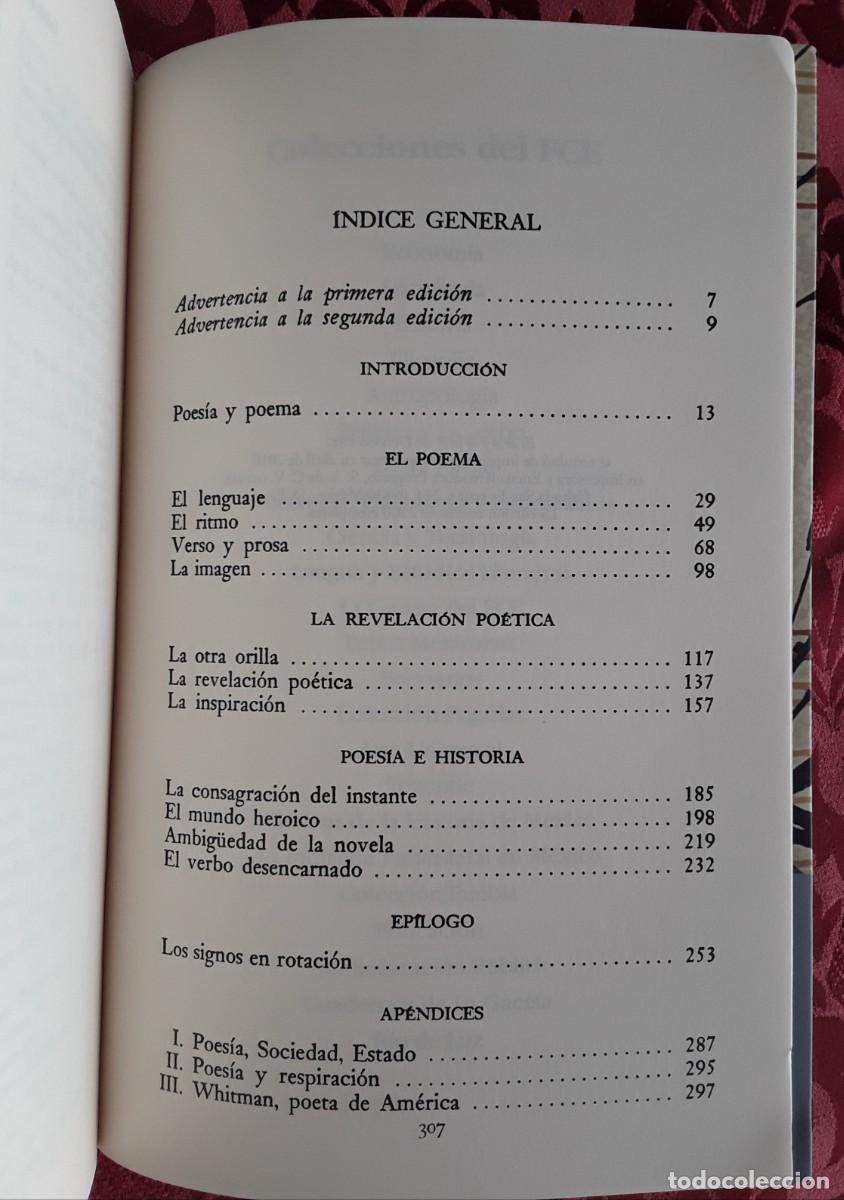 Libros de segunda mano: EL ARCO Y LA LIRA. OCTAVIO PAZ. - Foto 5