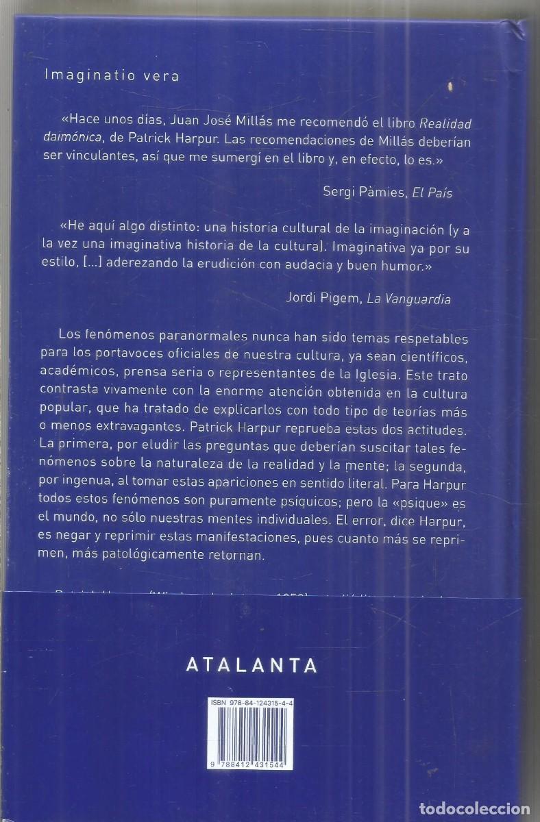 Libros de segunda mano: PATRICK HARPUR. REALIDAD DAIMONICA. ATALANTA. - Foto 2