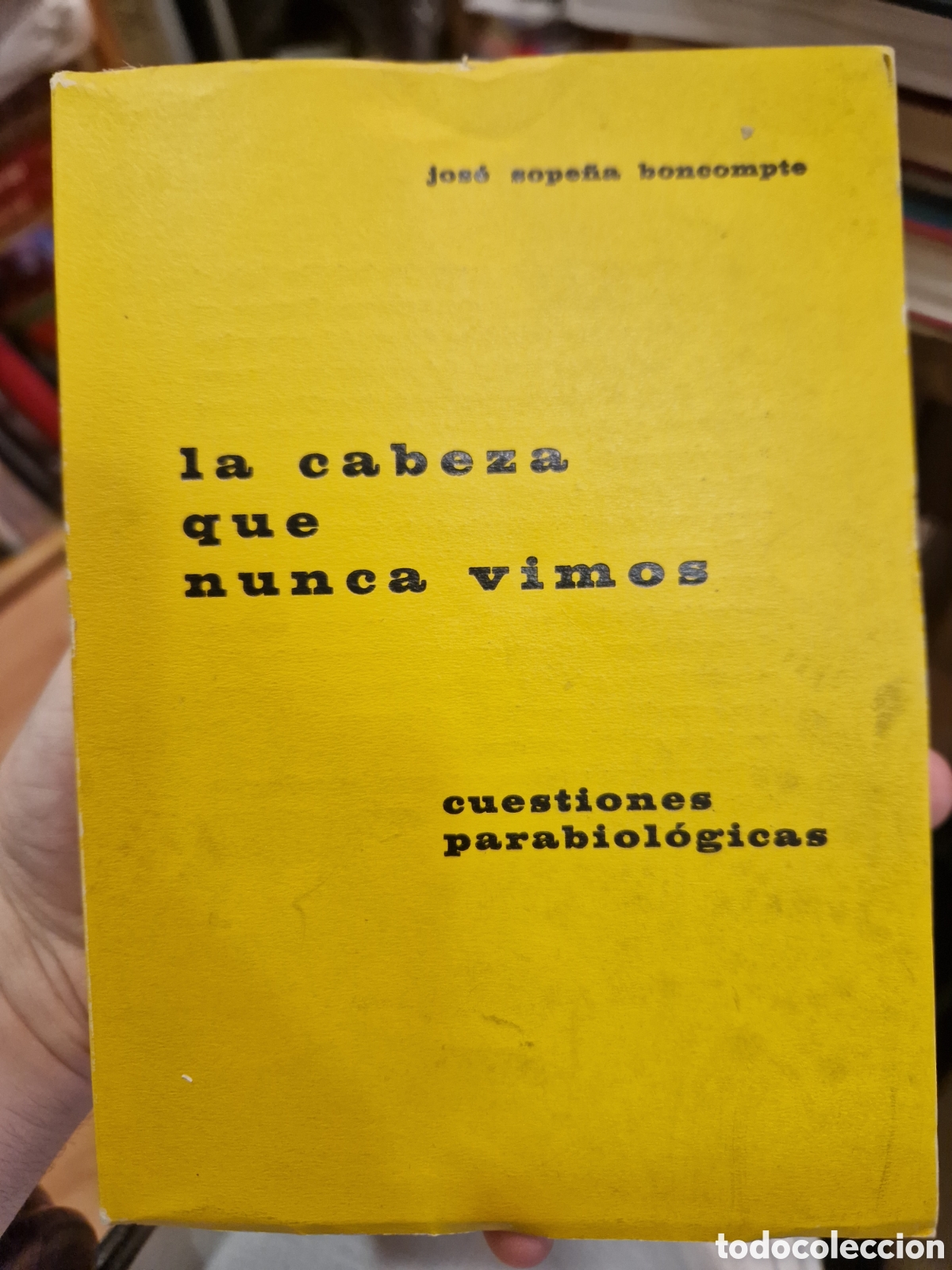 Livros em segunda m&atilde;o: SORE&Ntilde;A BONCOMPTE, Jos&eacute; La cabeza que nunca vimos: Cuestiones parabiol&oacute;gicas