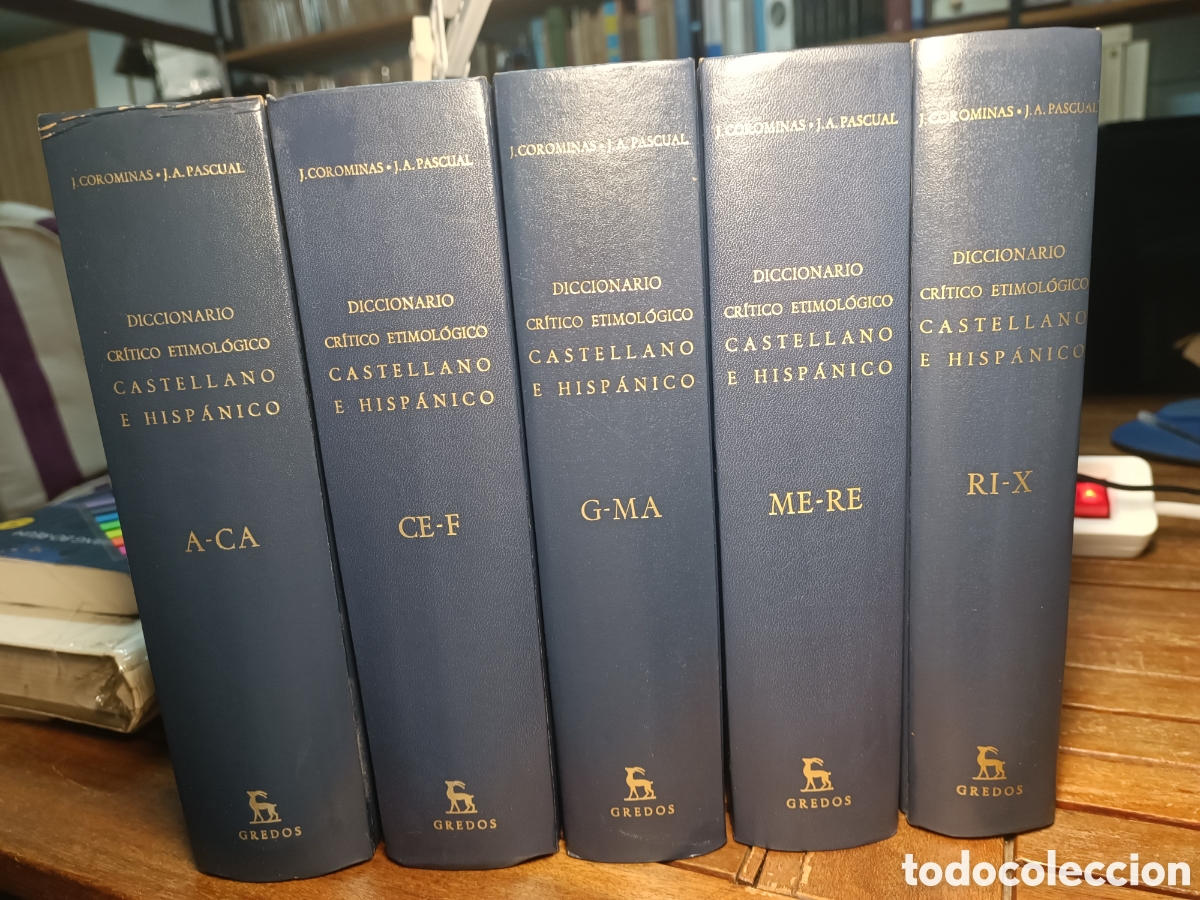 Livros em segunda m&atilde;o: DICCIONARIO CR&Iacute;TICO ETIMOL&Oacute;GICO CASTELLANO E HISP&Aacute;NICO J COROMINAS J A PASCUAL 5 v. GREDOS filolog&iacute;a