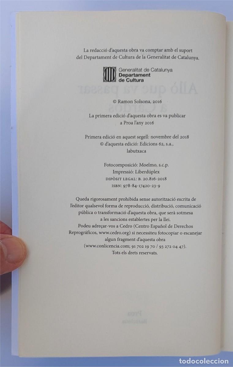 Libros de segunda mano: RAMON SOLSONA - ALL&Ograve; QUE VA PASSAR A CARD&Oacute;S (2016) - Foto 3