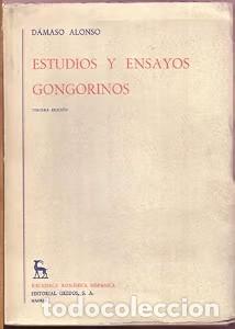 Libros de segunda mano: Estudios y ensayos gongorinos - D&aacute;maso Alonso - Editorial Gredos - 1955