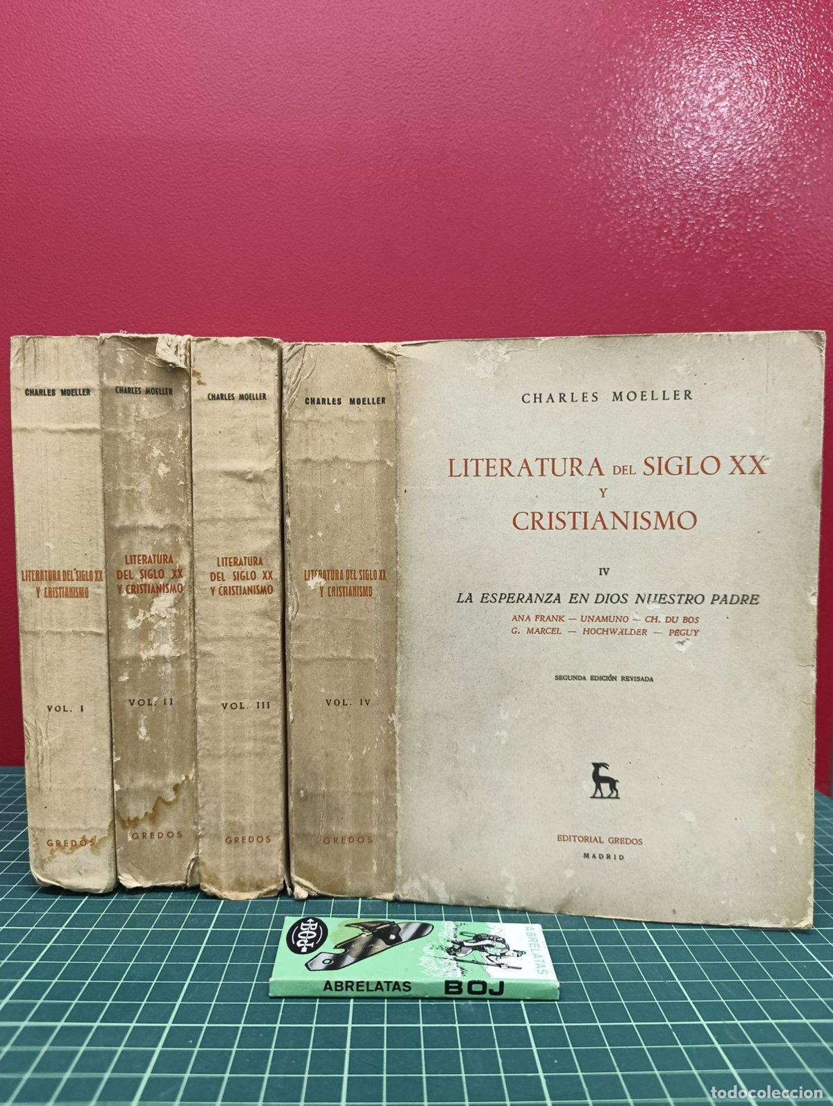 Libros de segunda mano: Literatura del siglo XX y cristianismo 4 tomos - Moeller
