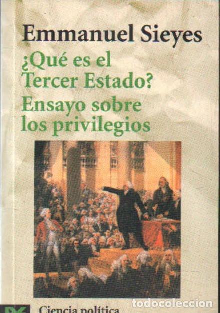 Libros de segunda mano: &iquest;QUIE ES EL TERCER ESTADO? ENSAYO SOBRE LOS PRIVILEGIOS. A-ENS-695