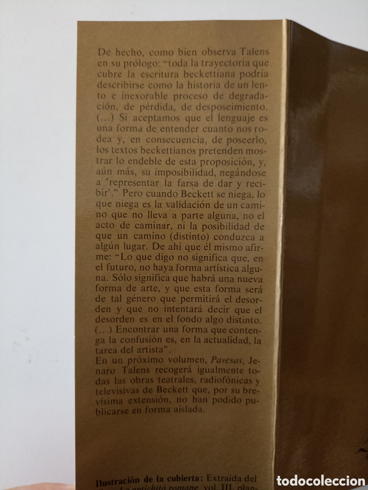 Libros de segunda mano: Samuel Beckett - Detritus (Tusquets, 1978) Marginales - Foto 3