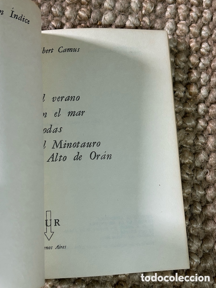 Libros de segunda mano: El verano. Bodas - Albert Camus - Editorial Sur (1970) - Foto 3