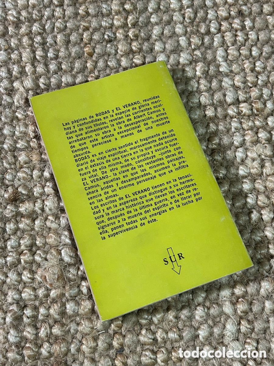 Libros de segunda mano: El verano. Bodas - Albert Camus - Editorial Sur (1970) - Foto 5