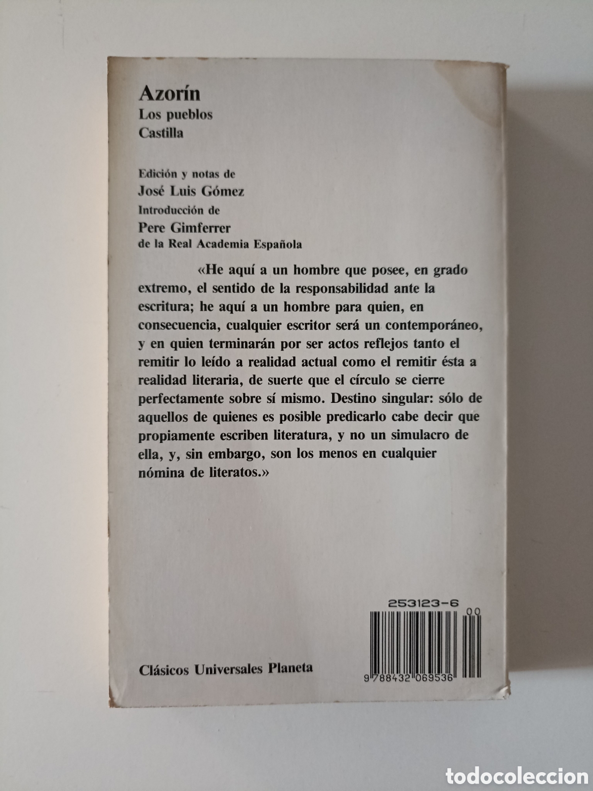 Libros de segunda mano: Azor&iacute;n - Los pueblos / Castilla (Planeta, 1990) Introducci&oacute;n Pere Gimferrer - Foto 2