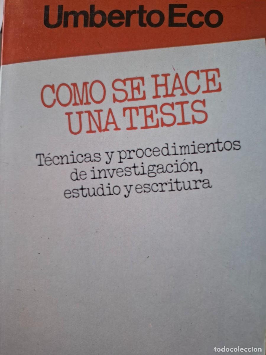 Libros de segunda mano: c&oacute;mo se hace una tesis Umberto Eco