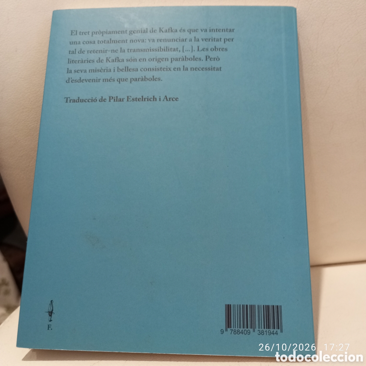 Libros de segunda mano: Walter Benjamin . Kafka . - Foto 2