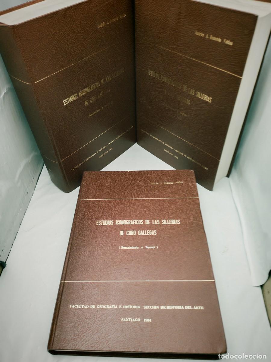 Libri di seconda mano: Estudios iconogr&aacute;ficos de las siller&iacute;as de coro gallegas: Renacimiento y Barroco, Tomos I, II y III