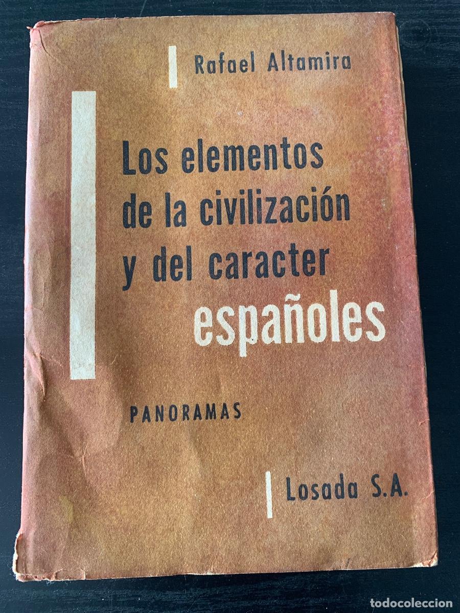 Libros de segunda mano: Los elementos de la civilizaci&oacute;n y del car&aacute;cter espa&ntilde;oles (Bols 8)