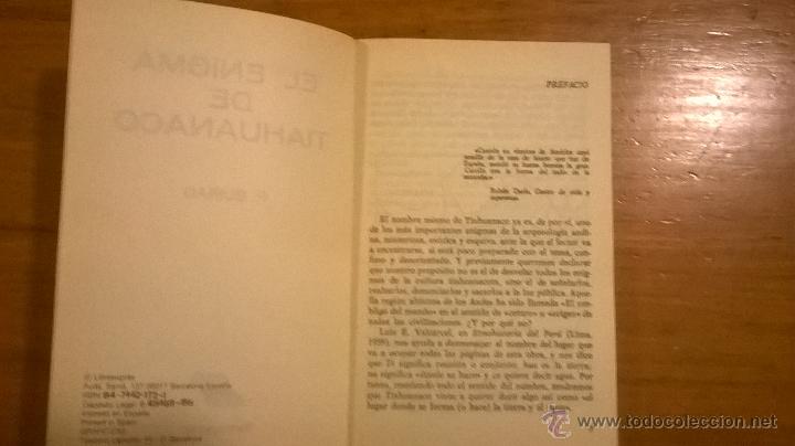 Libros de segunda mano: EL ENIGMA DE TIAHUANACO, por P. GUIRAO - LIBROEXPRESS - España - 1988 - Foto 2 - 49864556