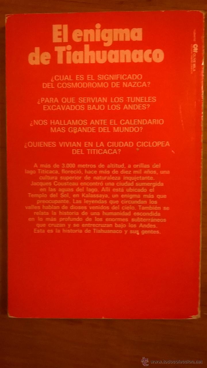 Libros de segunda mano: EL ENIGMA DE TIAHUANACO, por P. GUIRAO - LIBROEXPRESS - España - 1988 - Foto 3 - 49864556