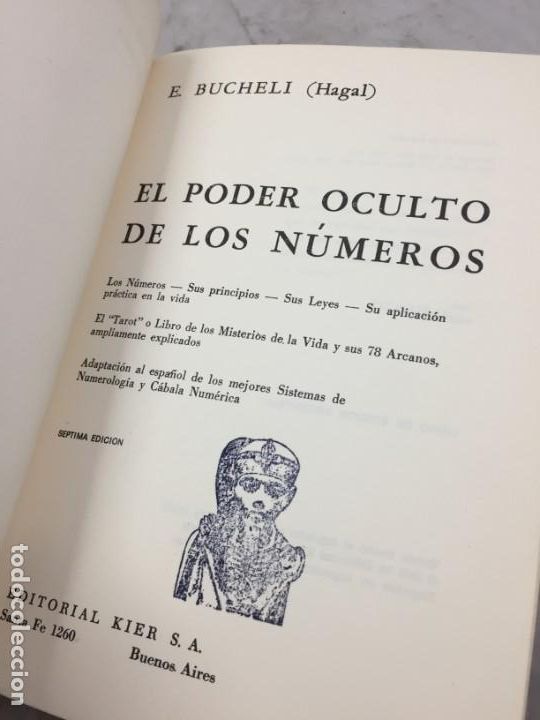 Libros de segunda mano: EL PODER OCULTO DE LOS NUMEROS, E. Buchelli (Hagal) - KIER - Argentina - 1973 - Foto 3