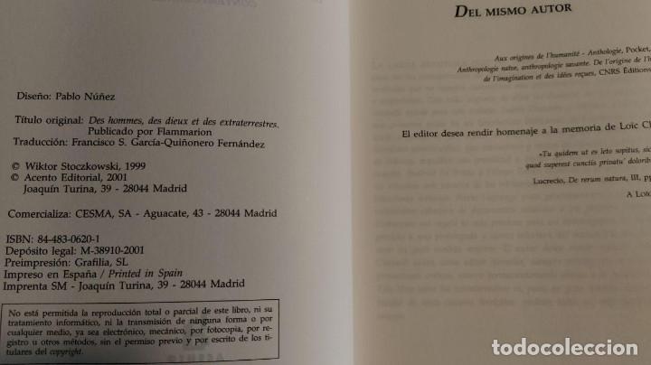 Libros de segunda mano: PARA ENTENDER A LOS EXTRATERRESTRES.  WIKTOR STOCZKOWSKI.  Editorial: ACENTO EDICIONES - Foto 9