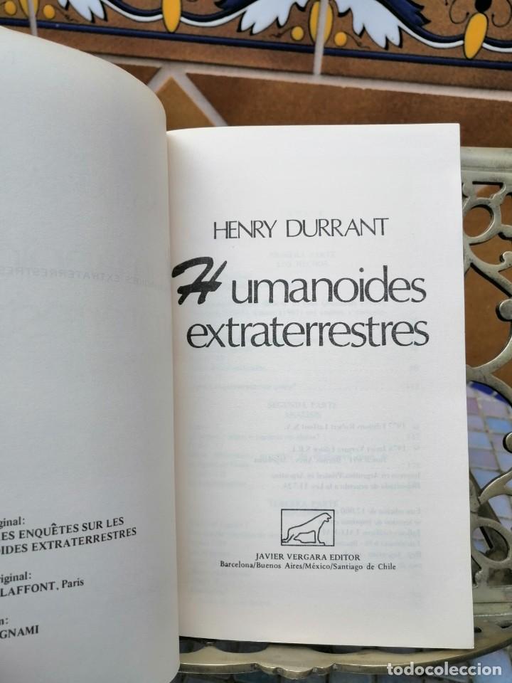Libros de segunda mano: LIBRO HUMANOIDES EXTRATERRESTRES -HENRY DURRANT - Foto 3